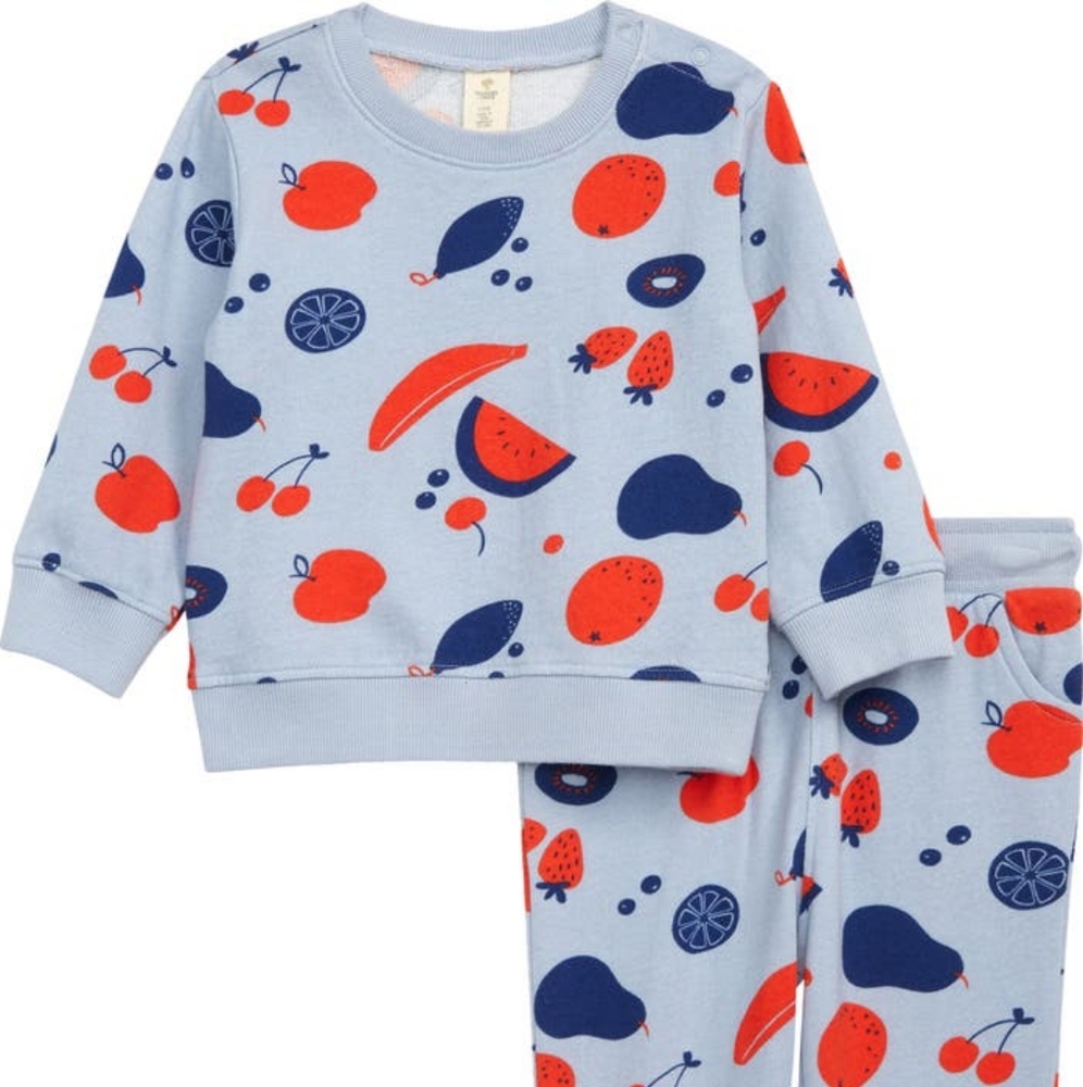 NWT Tucker Tate Fruit Baby Jogger Set Sweater & Sweatpants